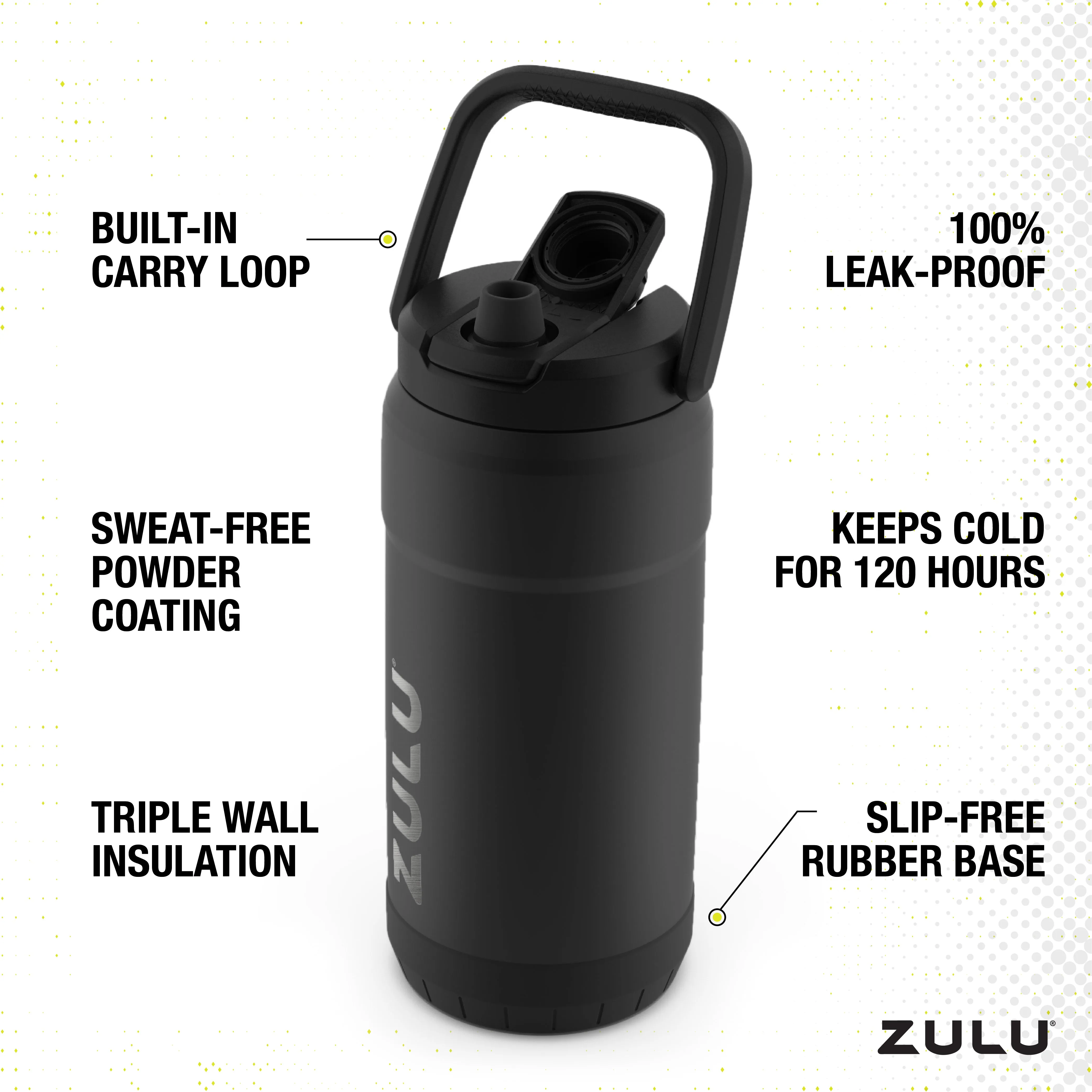 Goals Mammoth 101oz Stainless Steel Bottle