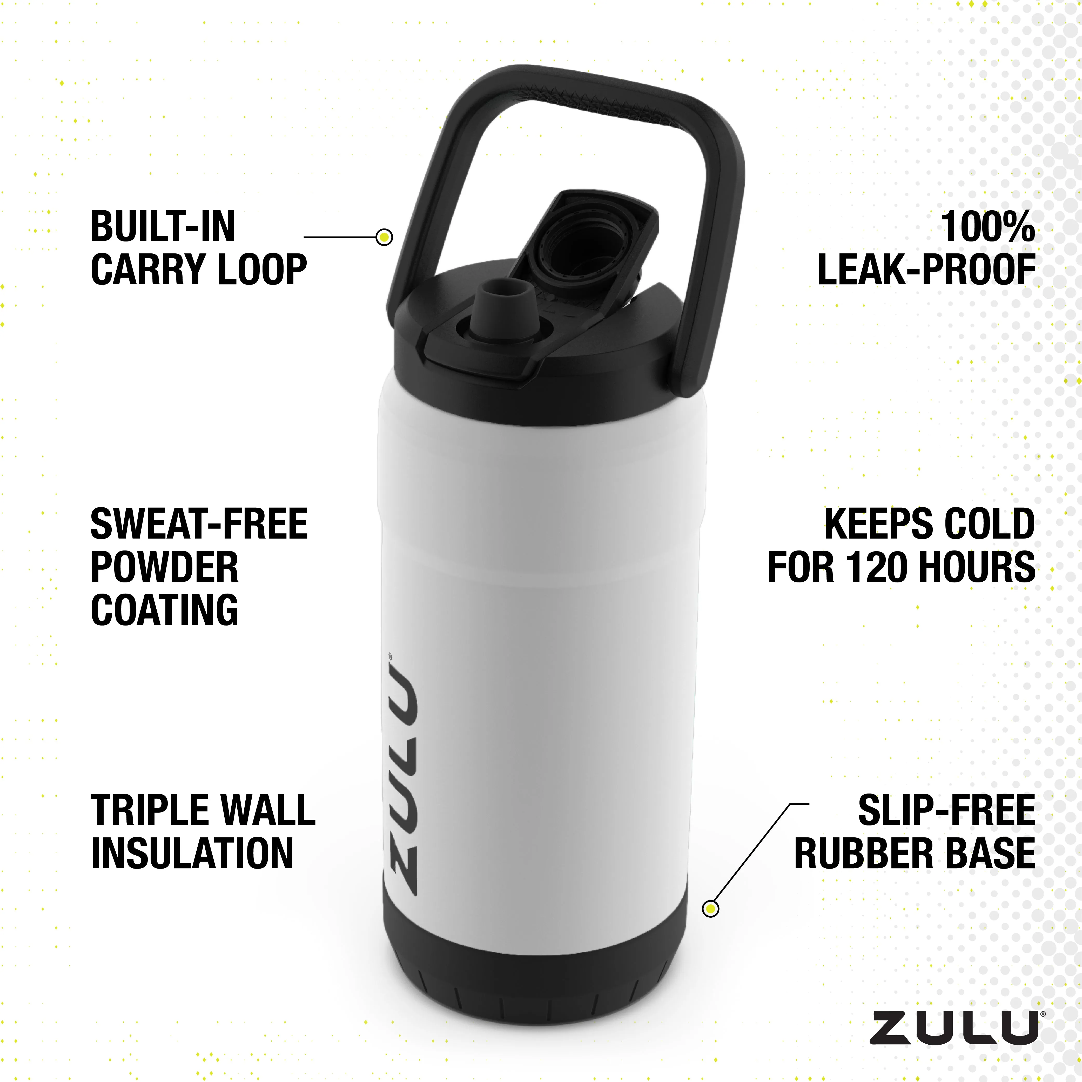 Goals Mammoth 101oz Stainless Steel Bottle