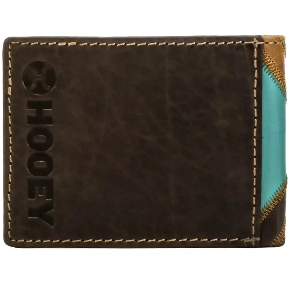 HOOey "Montezuma" (Brown/Turquoise) - Men's Bifold Wallet