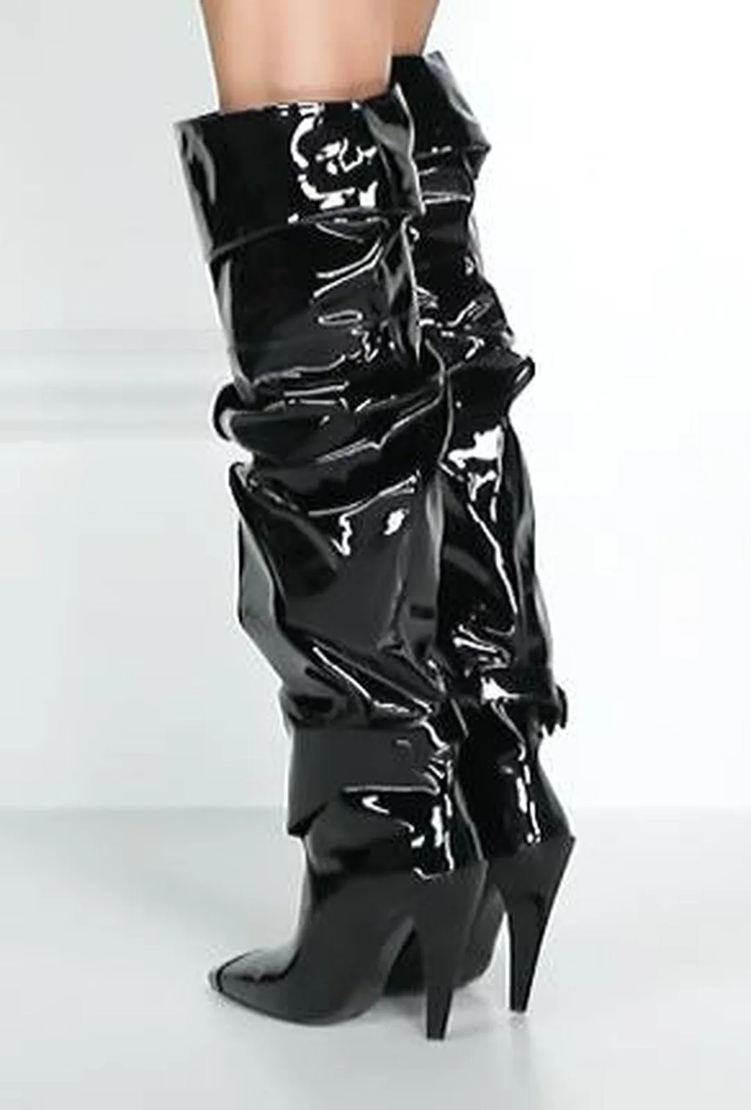 IRENE - SLOUCHY LATEX BOOTS