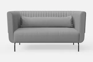 Jackson 2 Seater Sofa Grey Leather