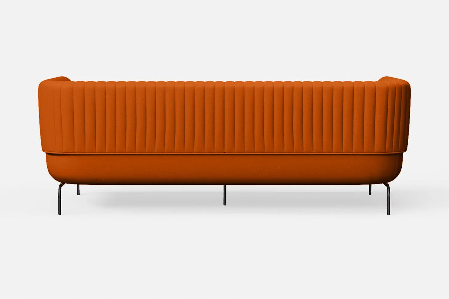 Jackson 3 Seater Sofa Orange Leather