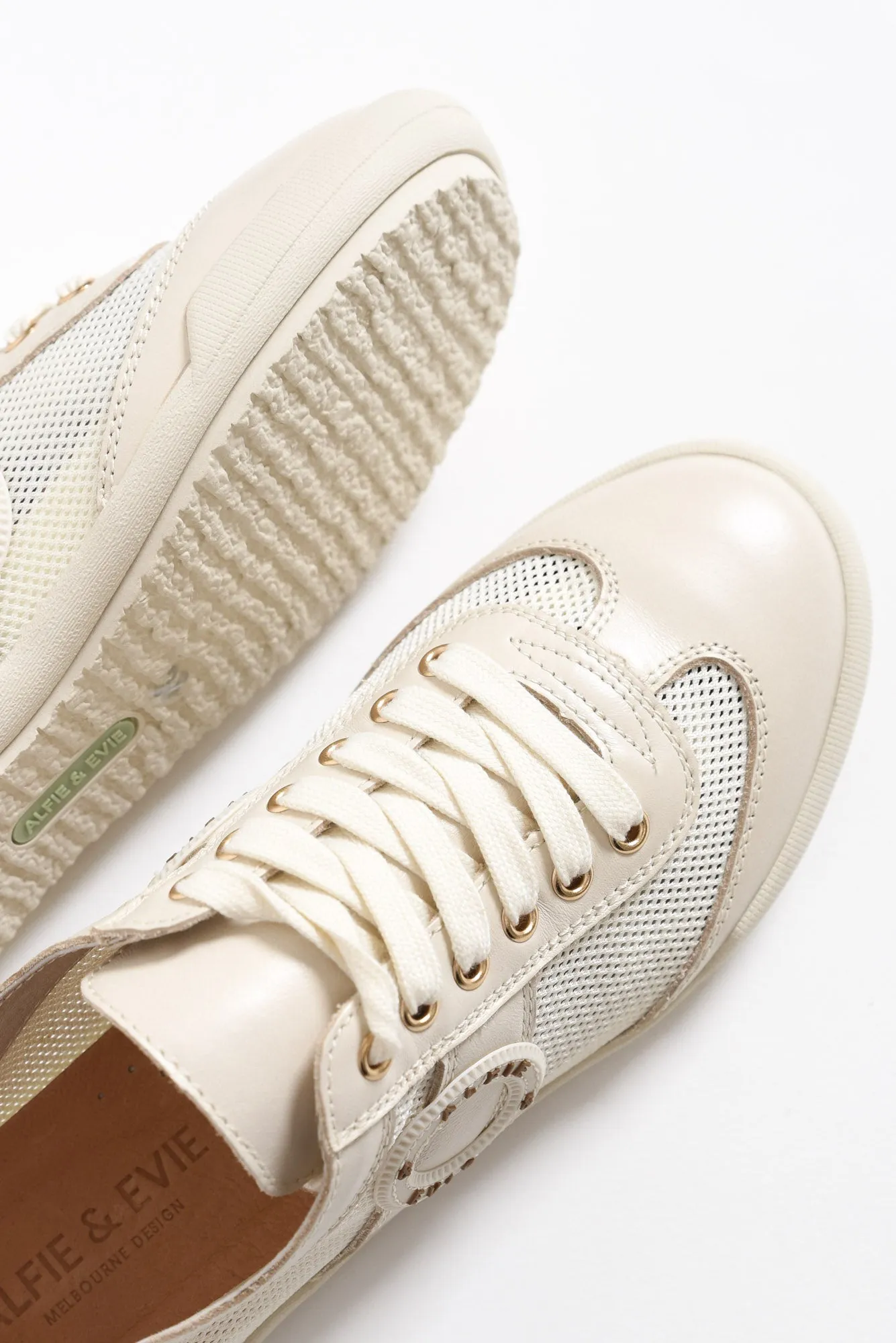 Jamie Cream Mesh Sneaker