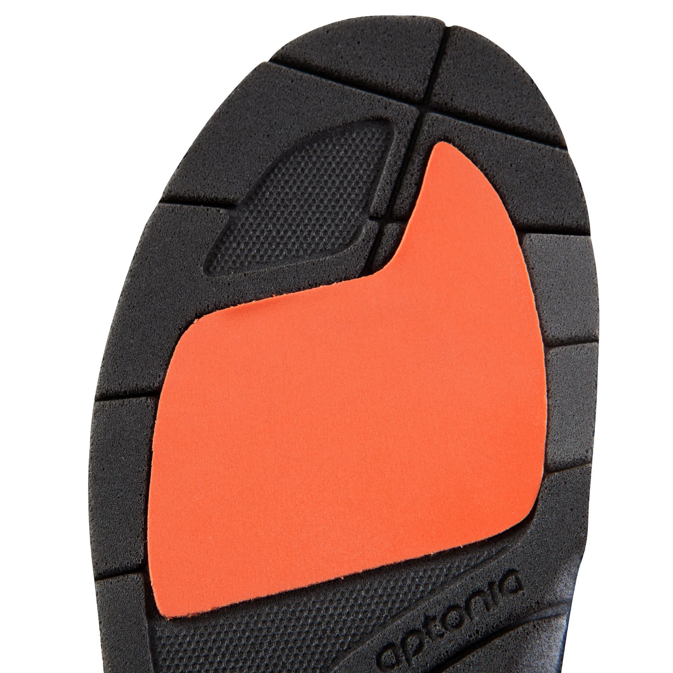 Kalenji Run 300 insoles, asphalt grey/black/orange