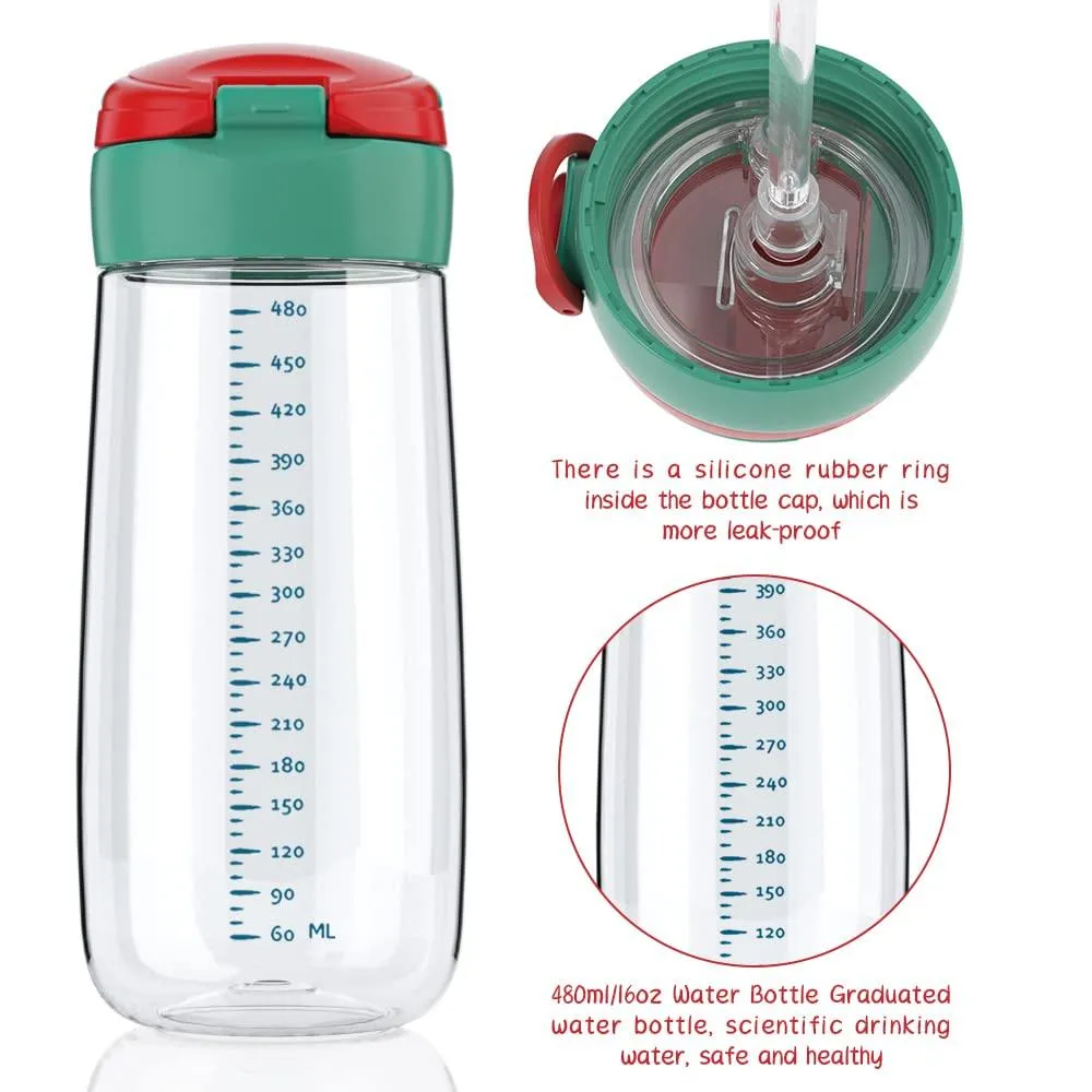 Kids Water Drinking Bottle,BPA Free Leak Proof 500ml Drinking Bottle