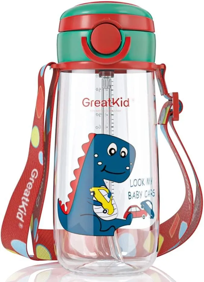 Kids Water Drinking Bottle,BPA Free Leak Proof 500ml Drinking Bottle