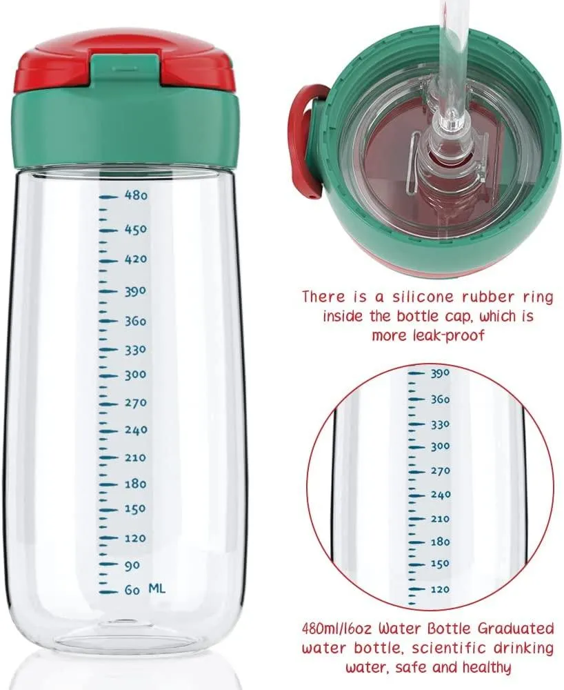 Kids Water Drinking Bottle,BPA Free Leak Proof 500ml Drinking Bottle