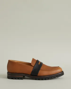 Marcos Leather Lug-Sole Loafer