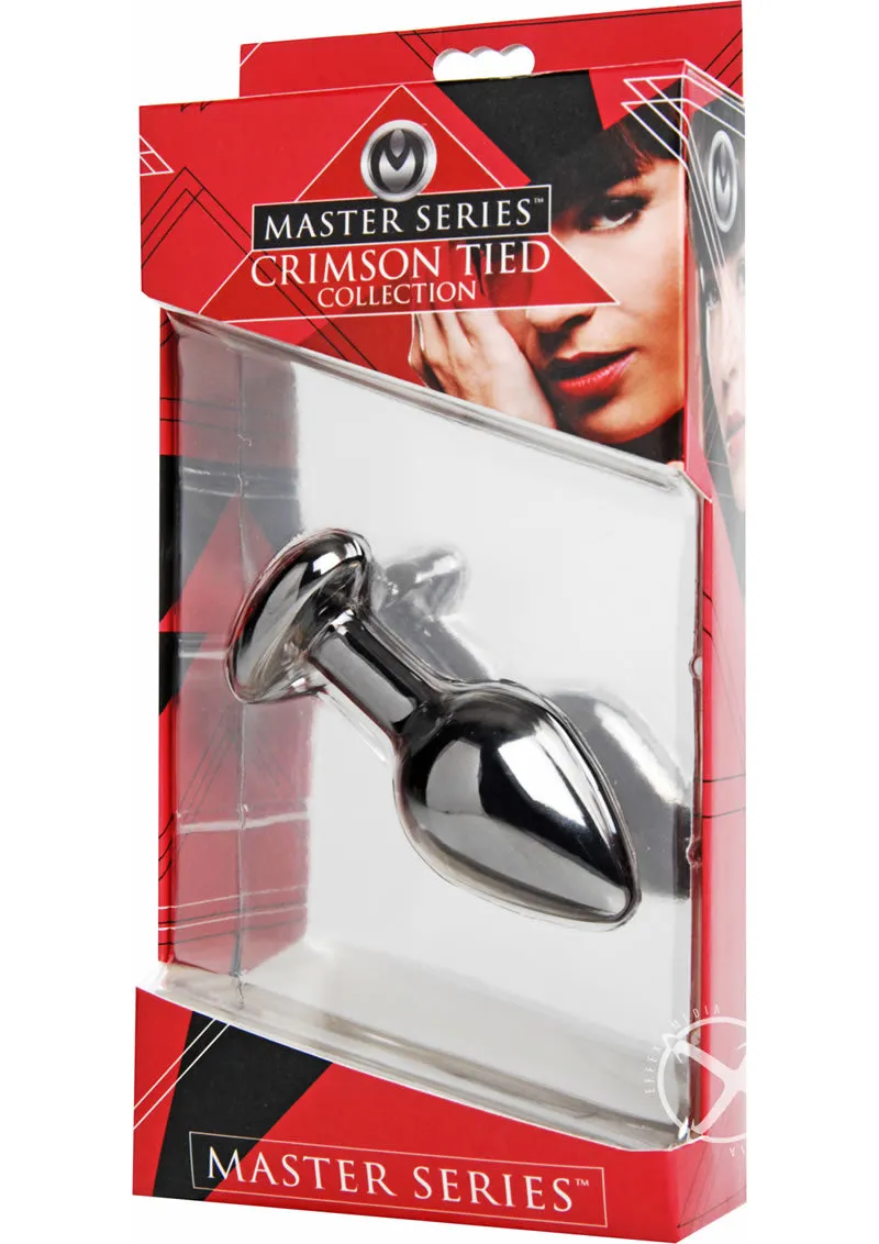 Master Series - Crimson Tied Scarlet Heart Jewel Anal Plug