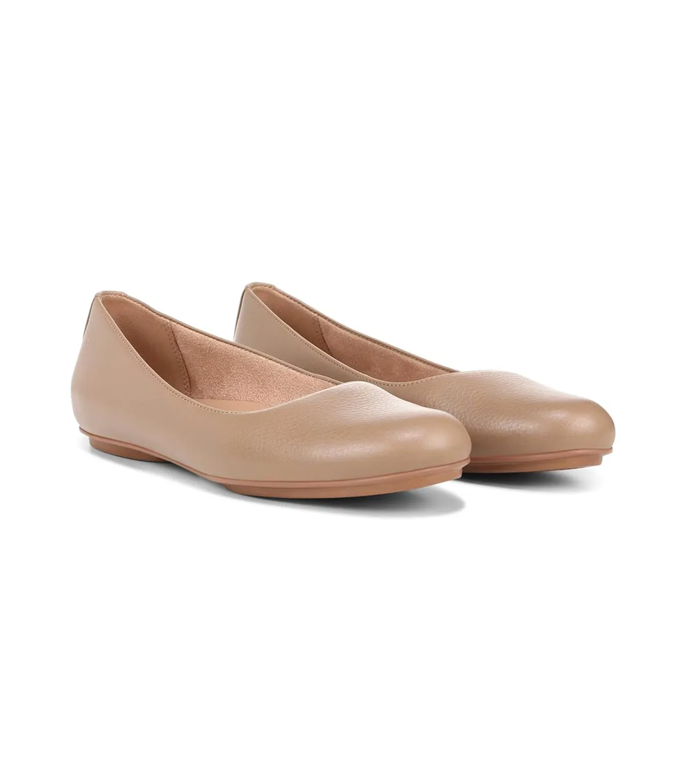 Maxwell Ballet Flat Tiramisu Brown Leather