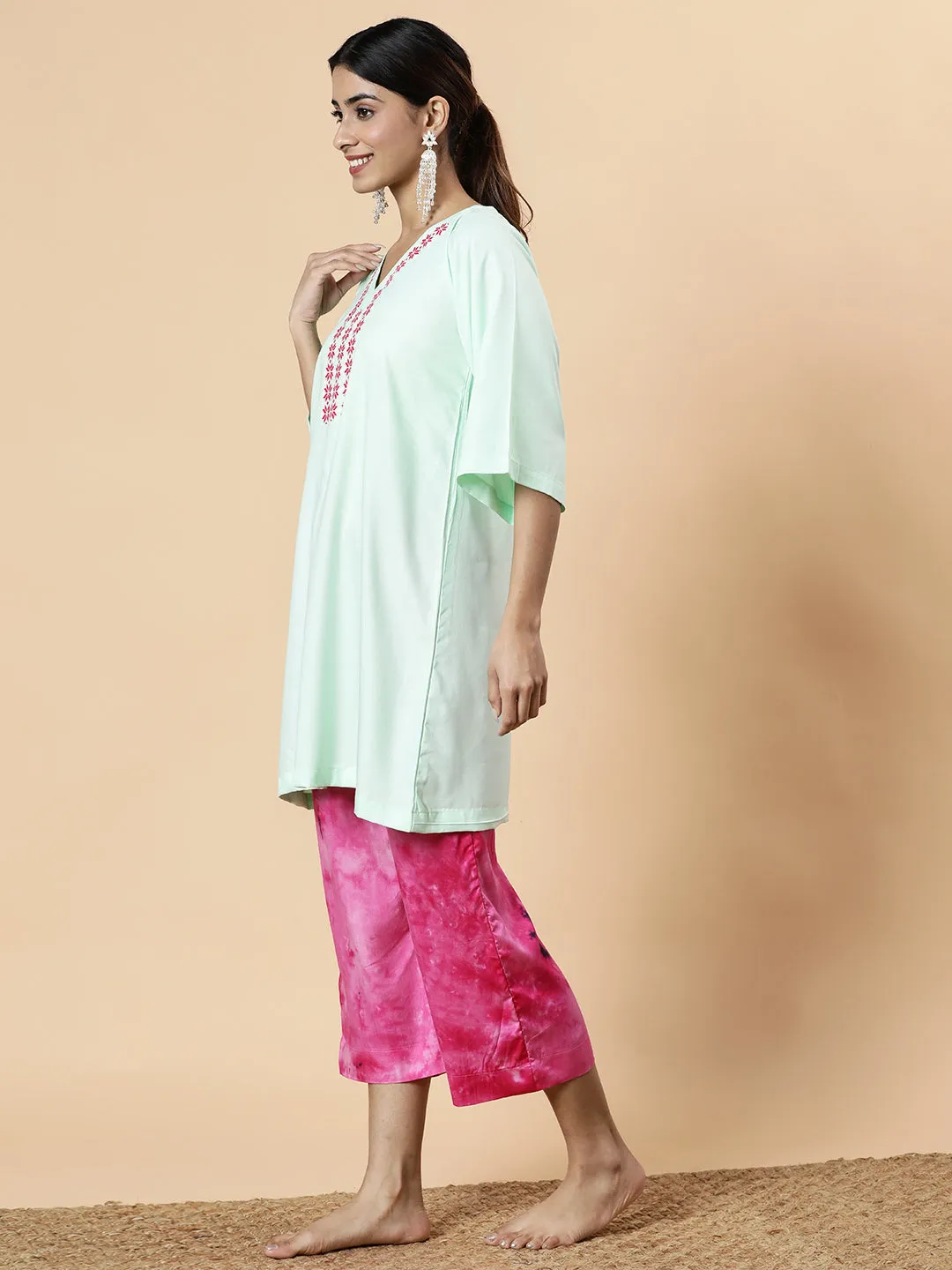 Mint Rayon Kurti - Eos