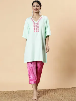 Mint Rayon Kurti - Eos