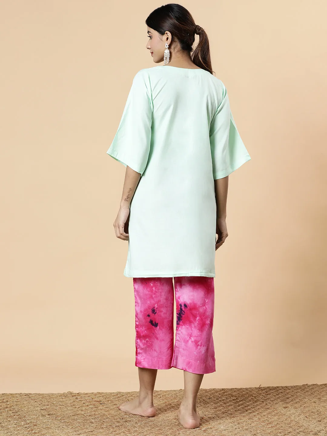 Mint Rayon Kurti - Eos