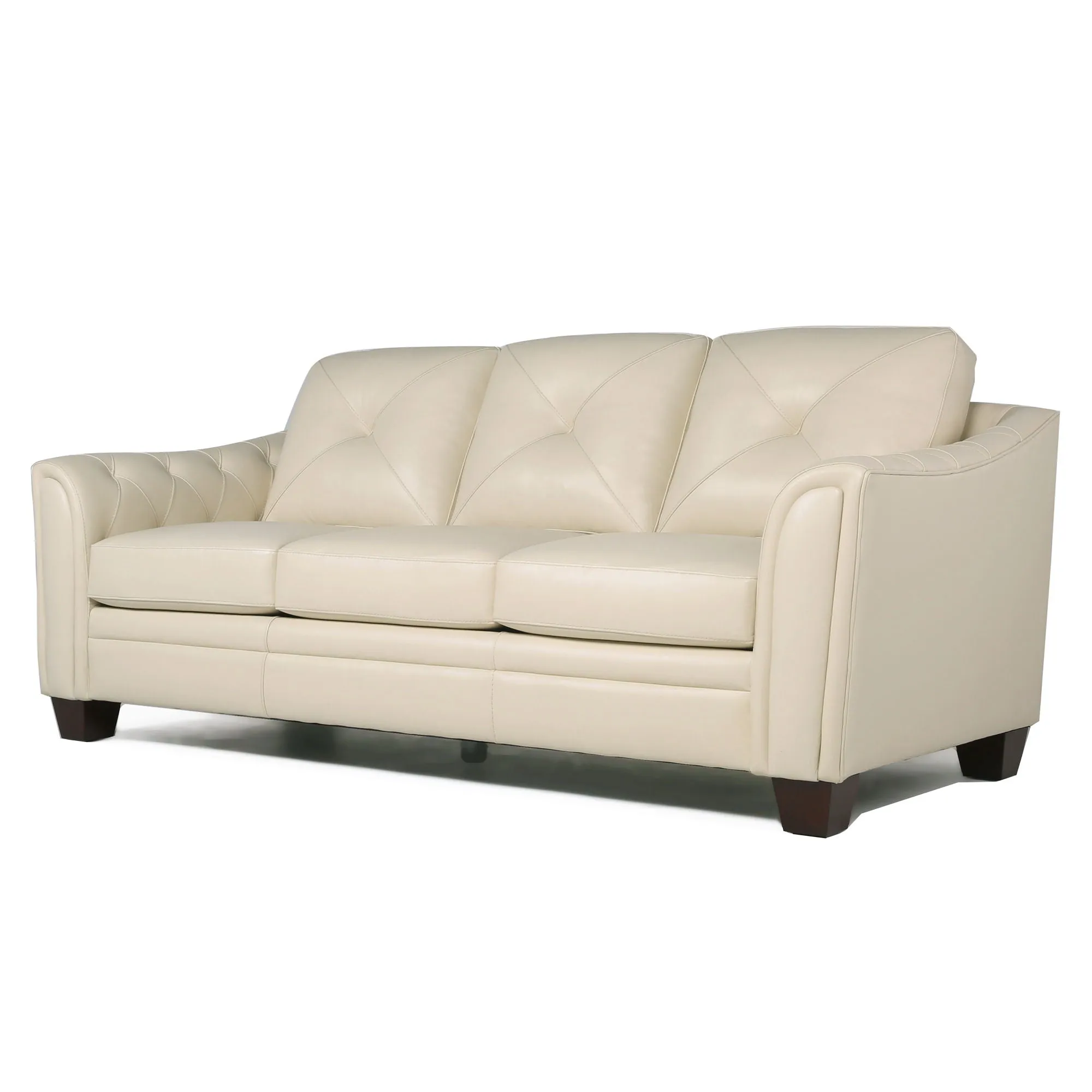 Modern Tufted Leather Sofa