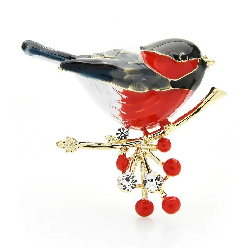 Multicolor Adorable Enamel Bird Brooch Pins