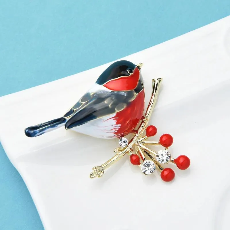 Multicolor Adorable Enamel Bird Brooch Pins