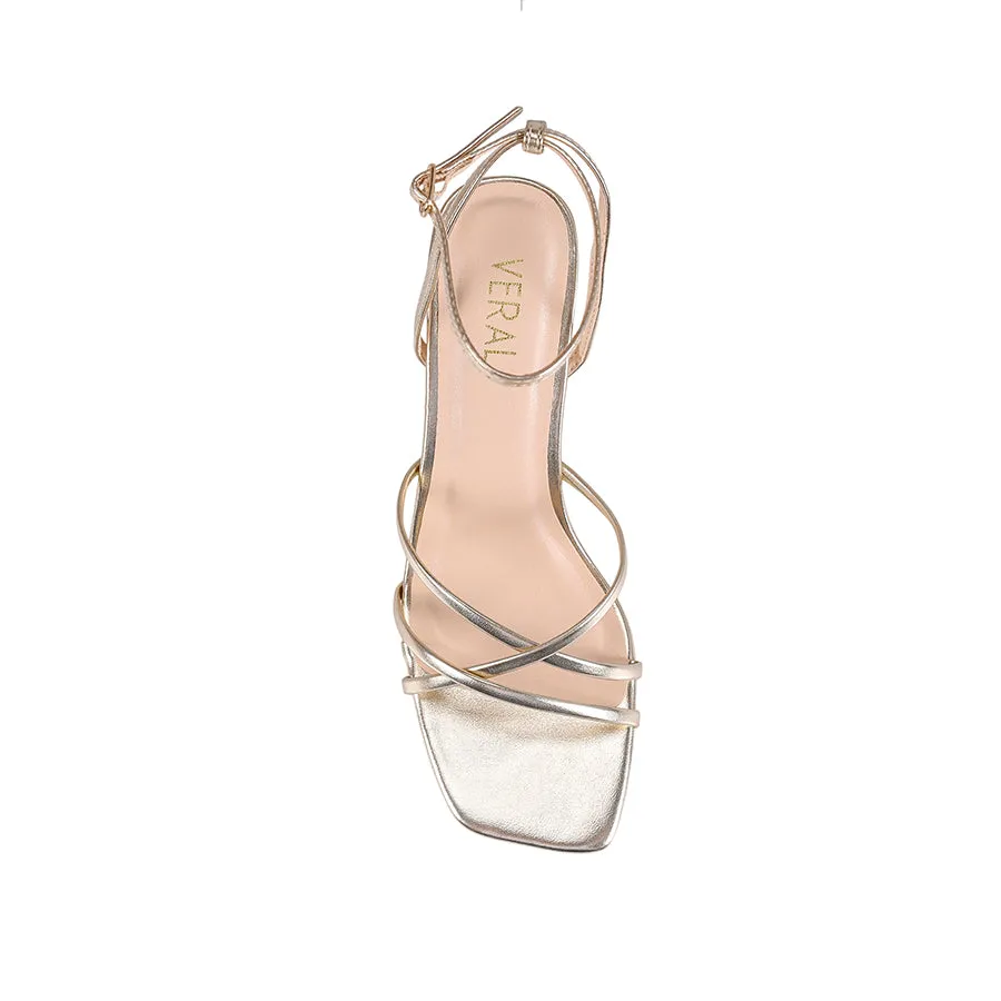 Nakita Heels - Champagne Metallic