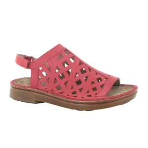 Naot Amadora Sling Sandal (Women) - Brick Red Nubuck