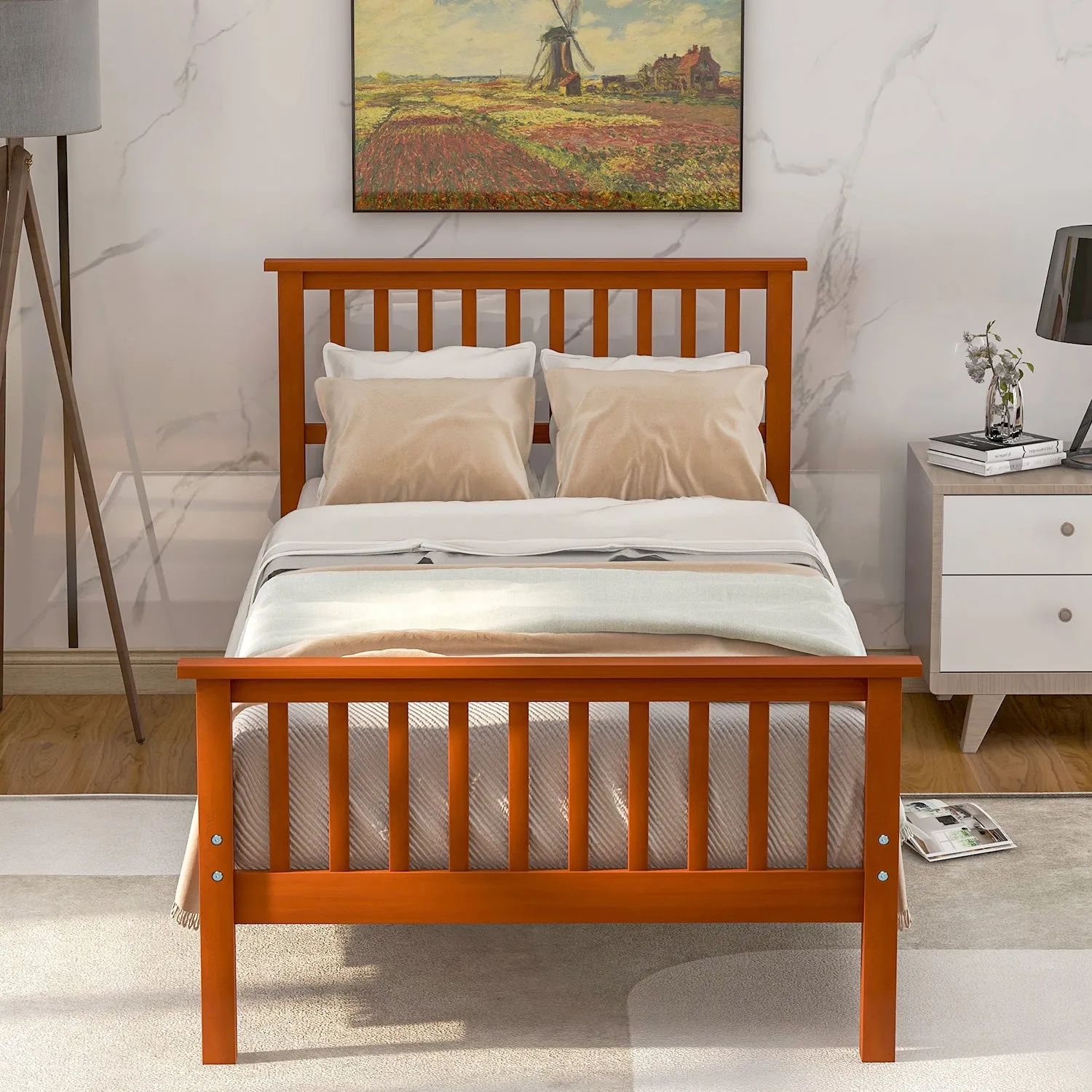 Oak Haven Platform Bed