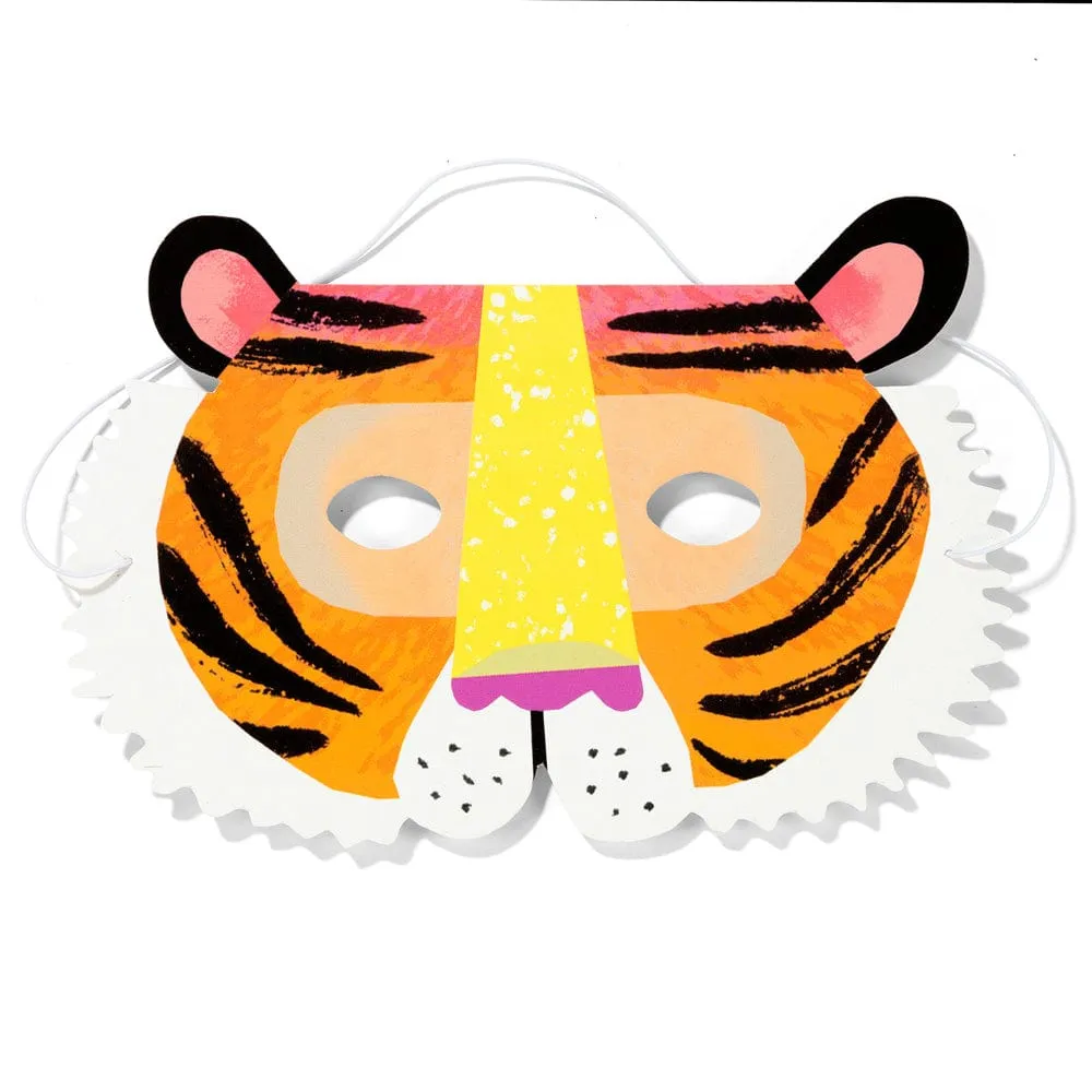 Party Animals Paper Masks x 8