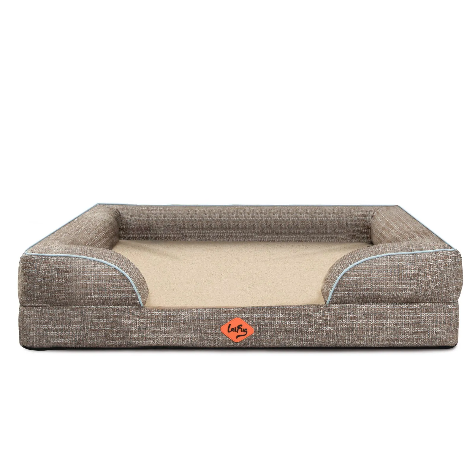 Premium Orthopedic Dog Sofa Bed | Tweed Design