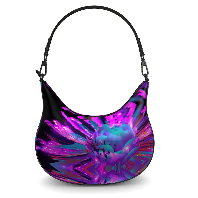 "Dazzling Dahlias" Custom Curve Hobo Bag