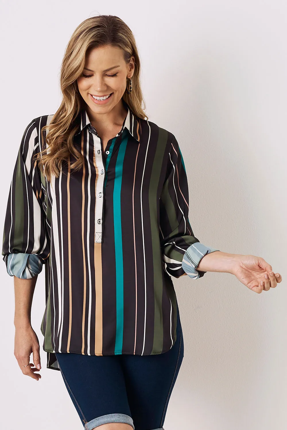 Sadie Long Sleeve Collared Shirt