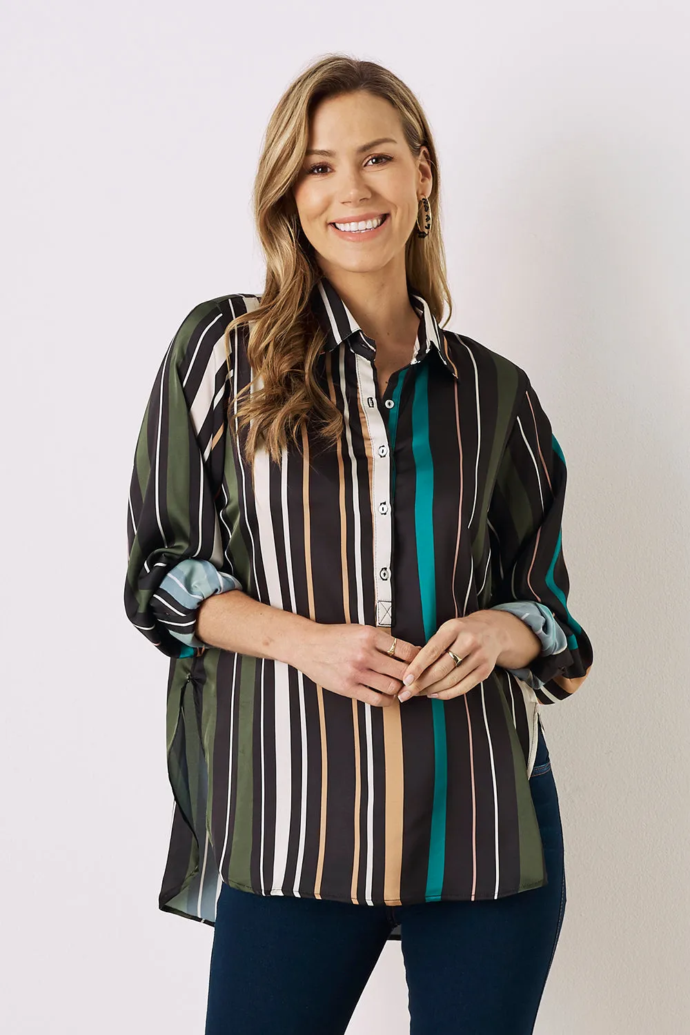 Sadie Long Sleeve Collared Shirt