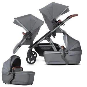 Silver Cross Wave 3 Twin Pushchair - Lunar