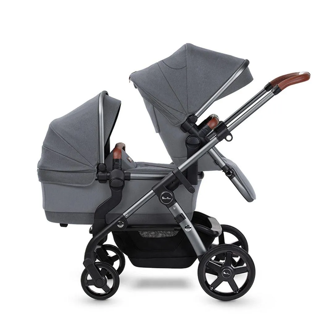 Silver Cross Wave 3 Twin Pushchair - Lunar