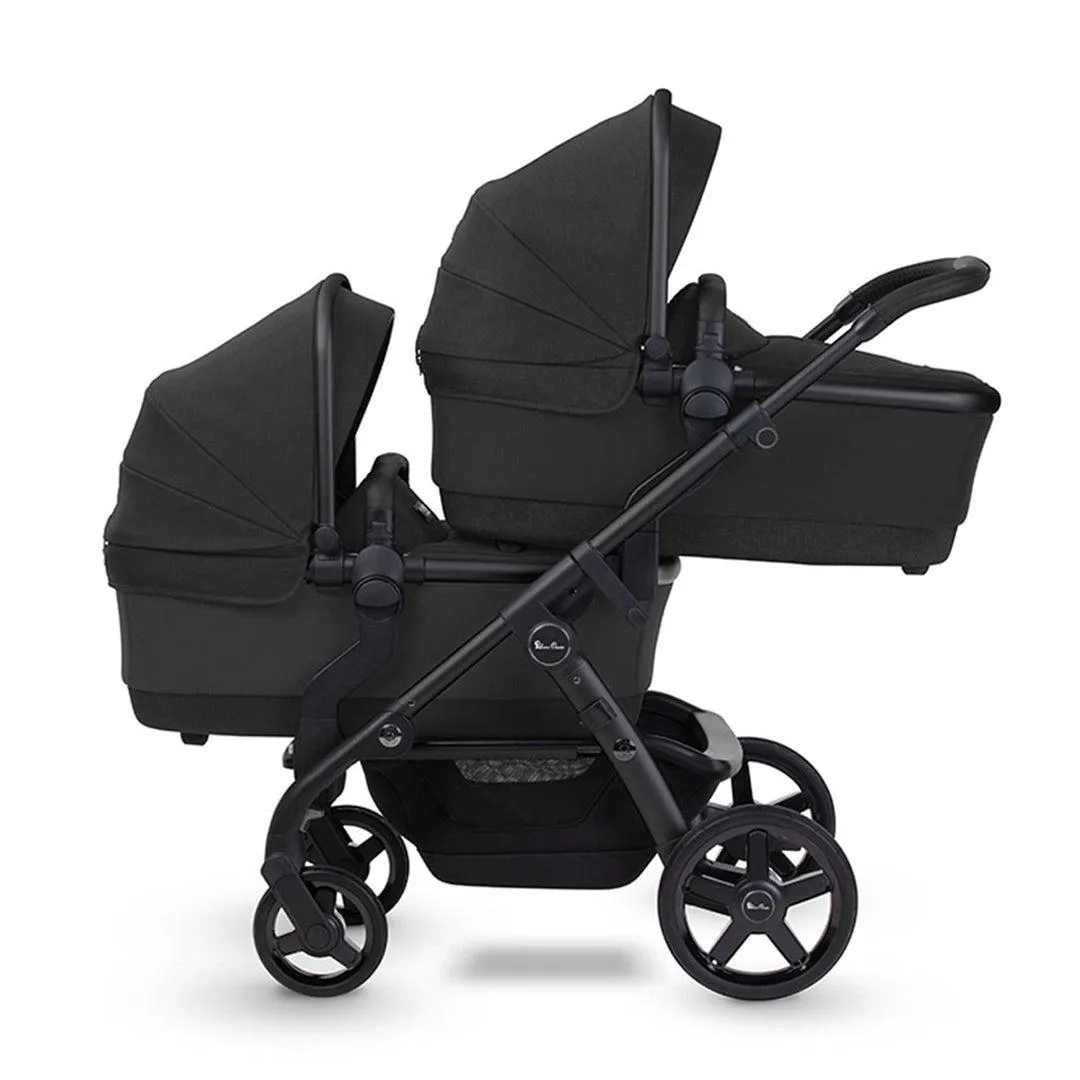 Silver Cross Wave 3 Twin Pushchair - Onyx