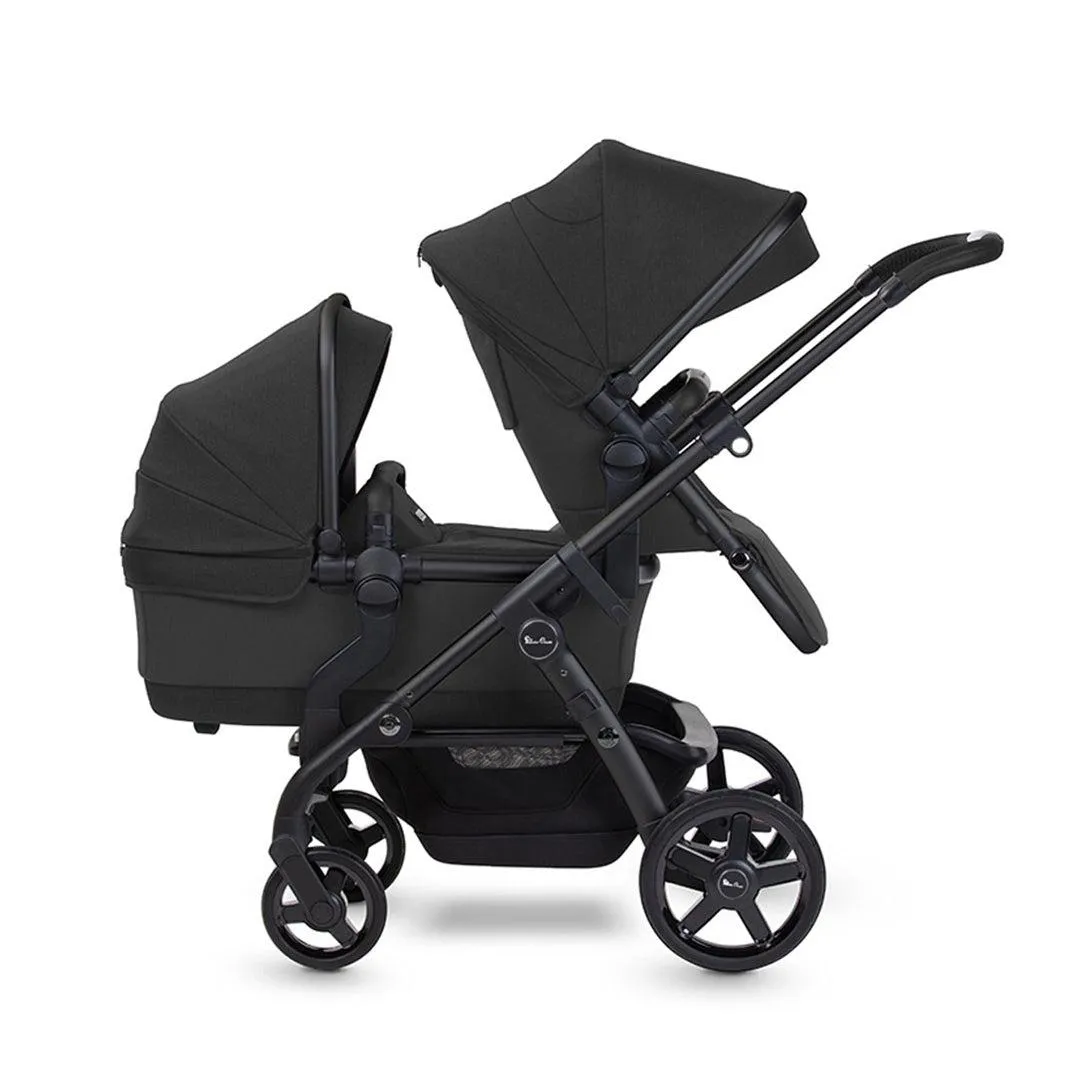 Silver Cross Wave 3 Twin Pushchair - Onyx