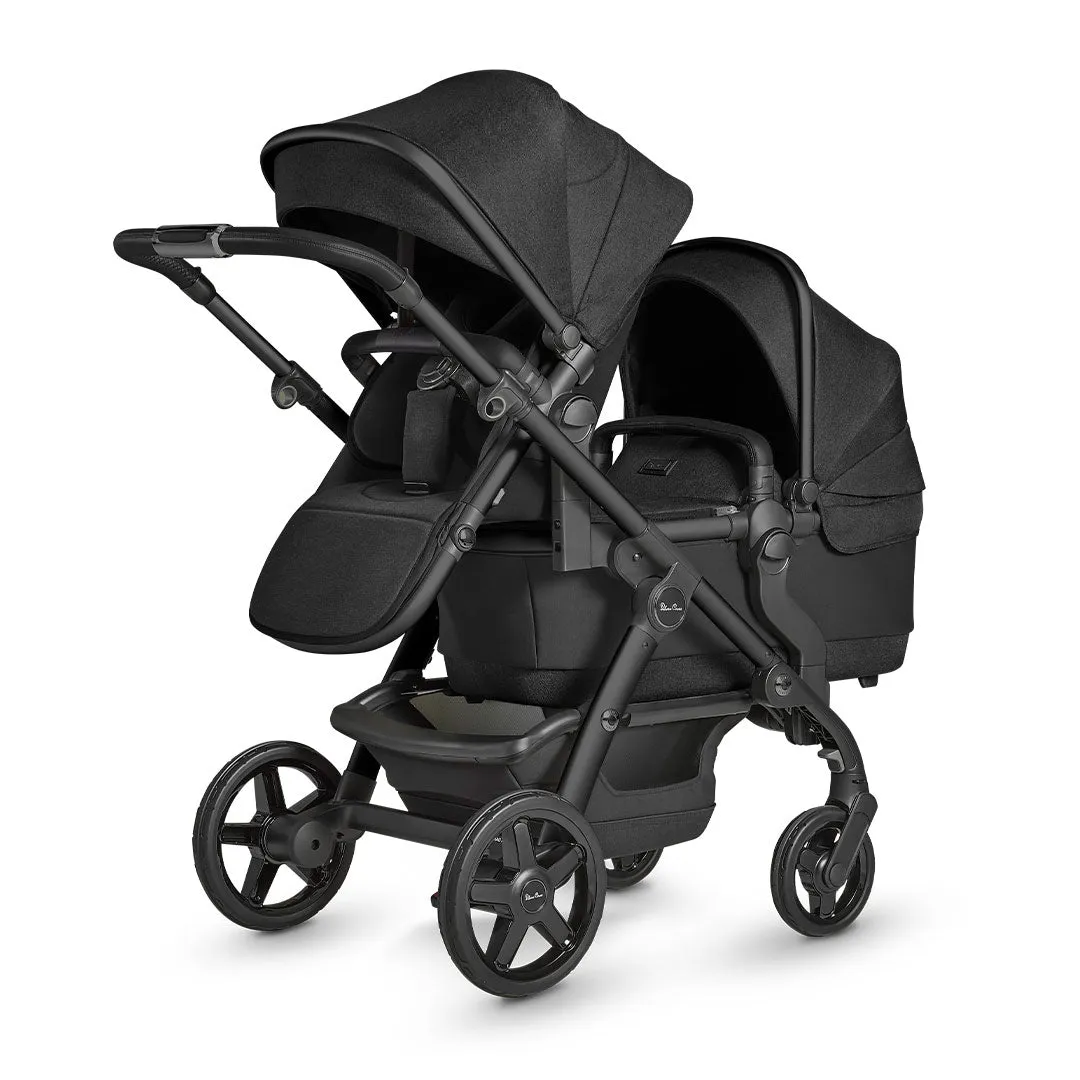 Silver Cross Wave 3 Twin Pushchair - Onyx