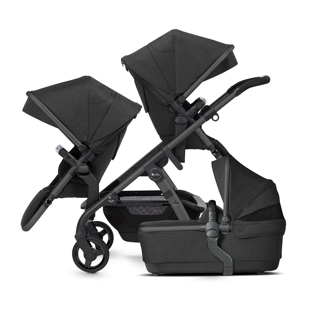 Silver Cross Wave 3 Twin Pushchair - Onyx