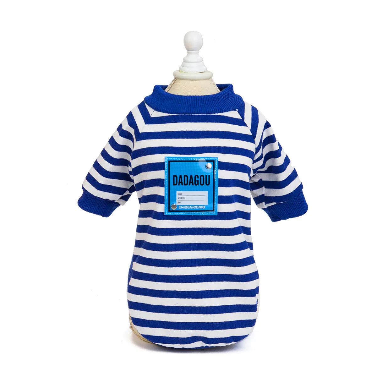 Small dog pet clothing spring striped T-shirt