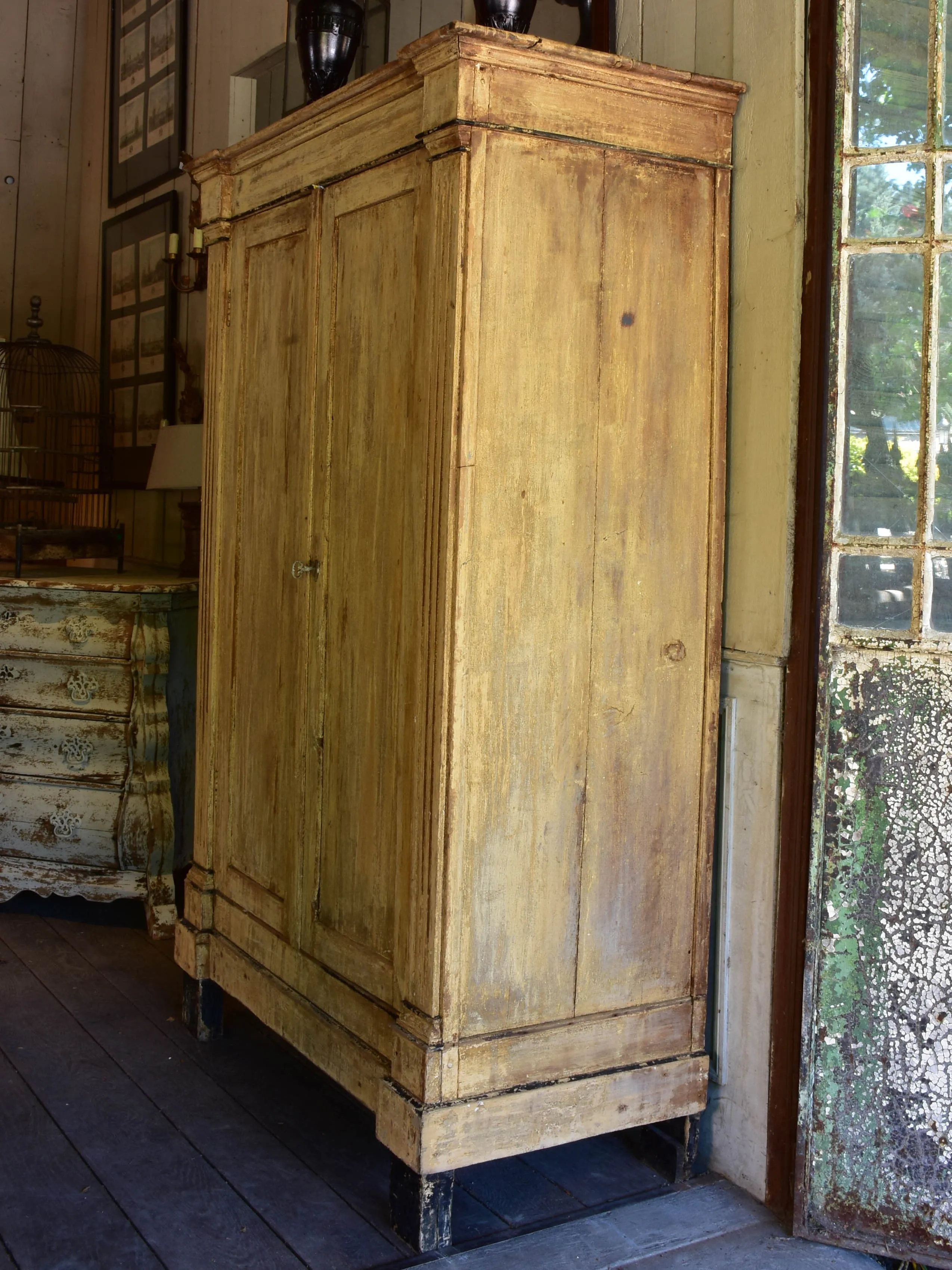 Small rustic French directoire armoire