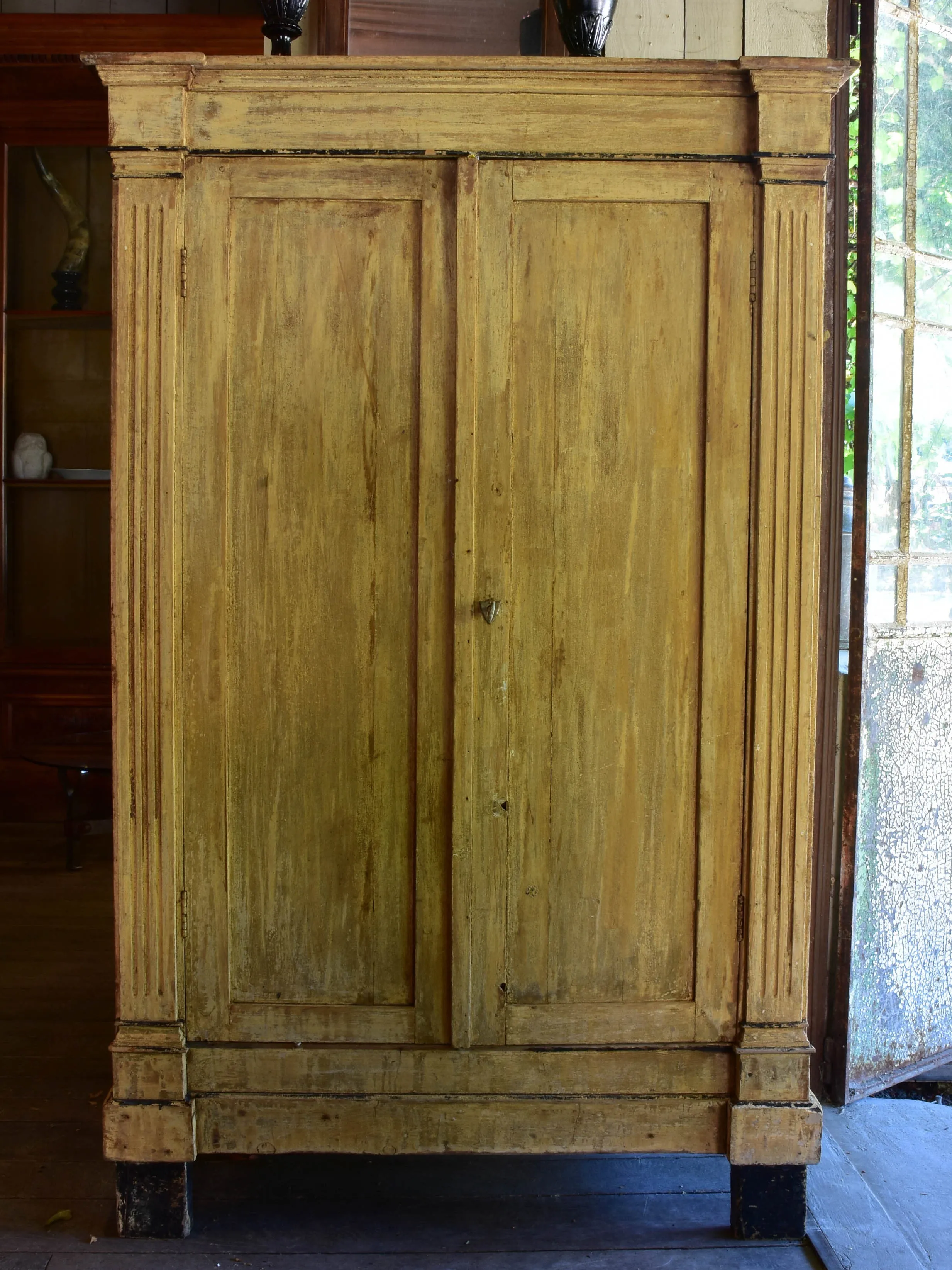 Small rustic French directoire armoire