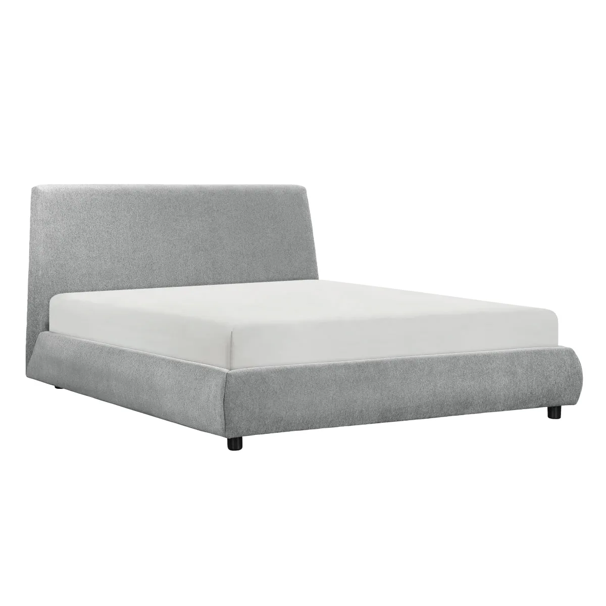 SoftTouch Modern Chenille King Size Platform Bed