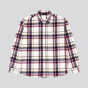 Stylish checkered jeans shirt for men