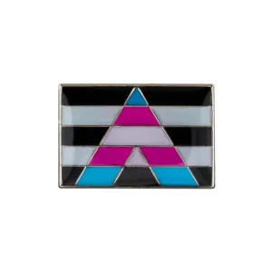 Transgender Ally Pride Rectangle Enamel Pin