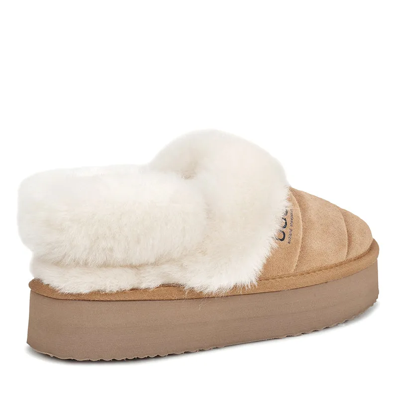 UGG Premium Fluffy Platform Scuff