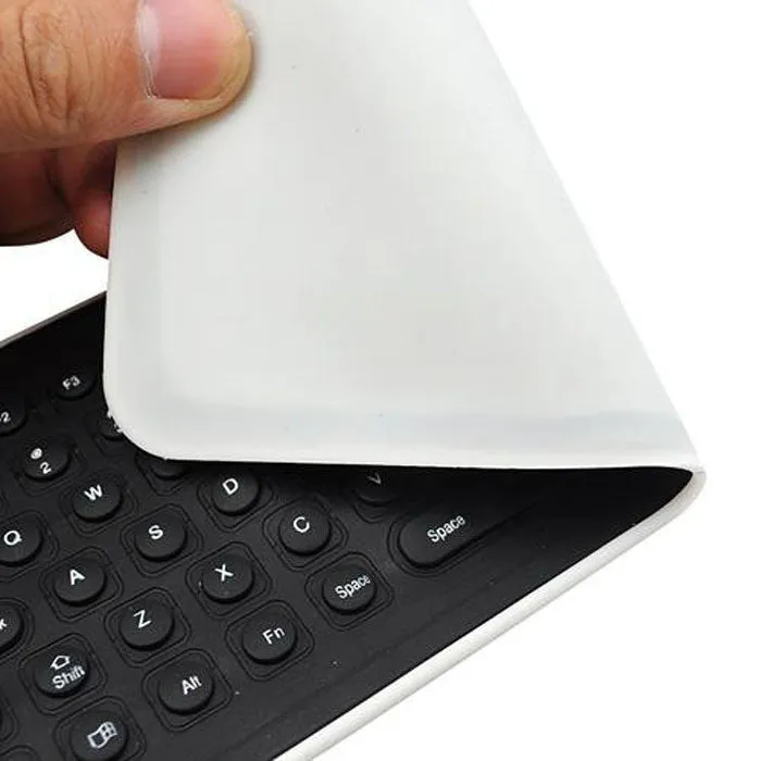 USB Mini Foldable  and Flexible Silicone Keyboard for Laptop and Computers