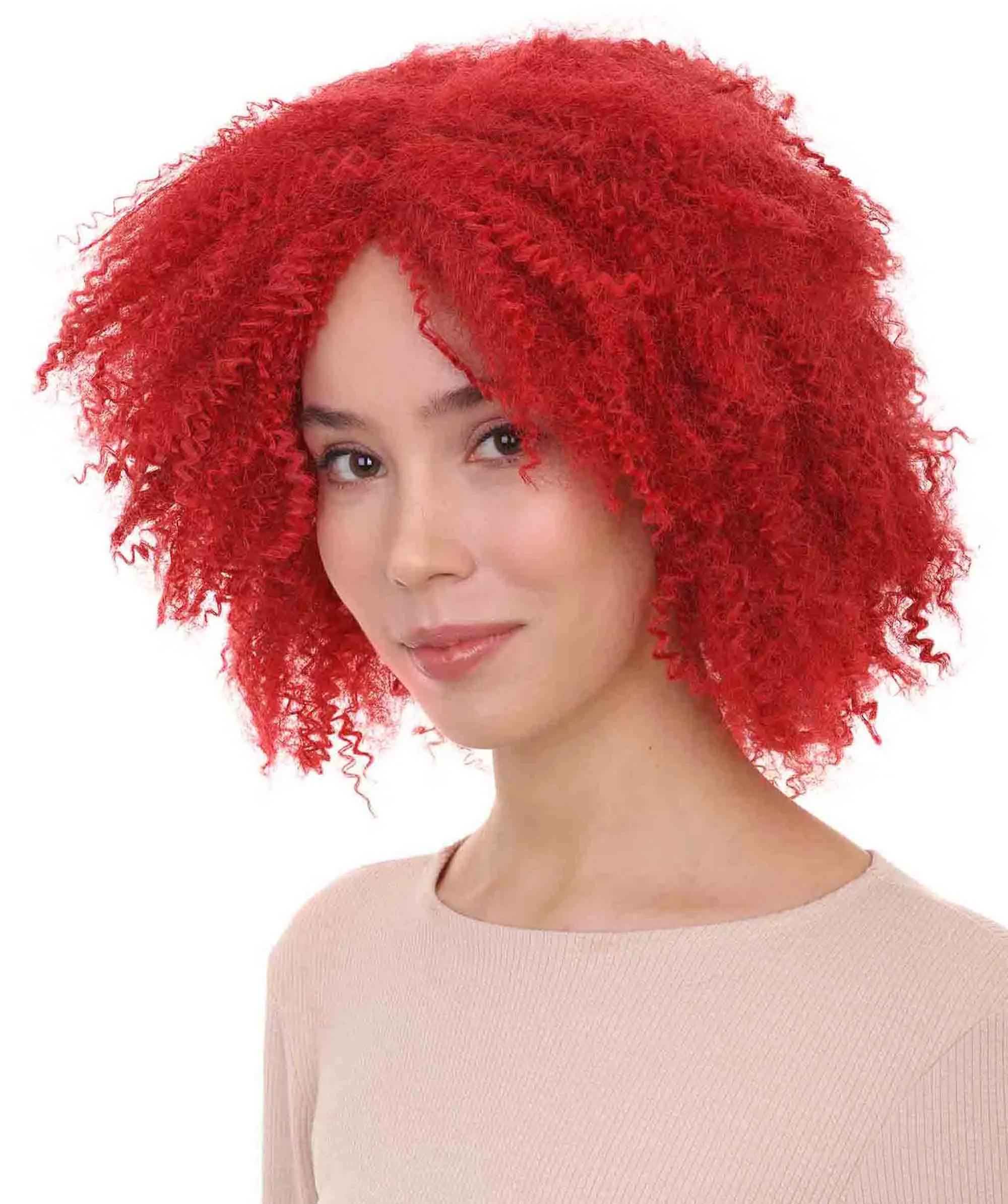 Womens 80's Disco Diva Party Wig | Red Rock / Disco Wigs | Premium Breathable Capless Cap