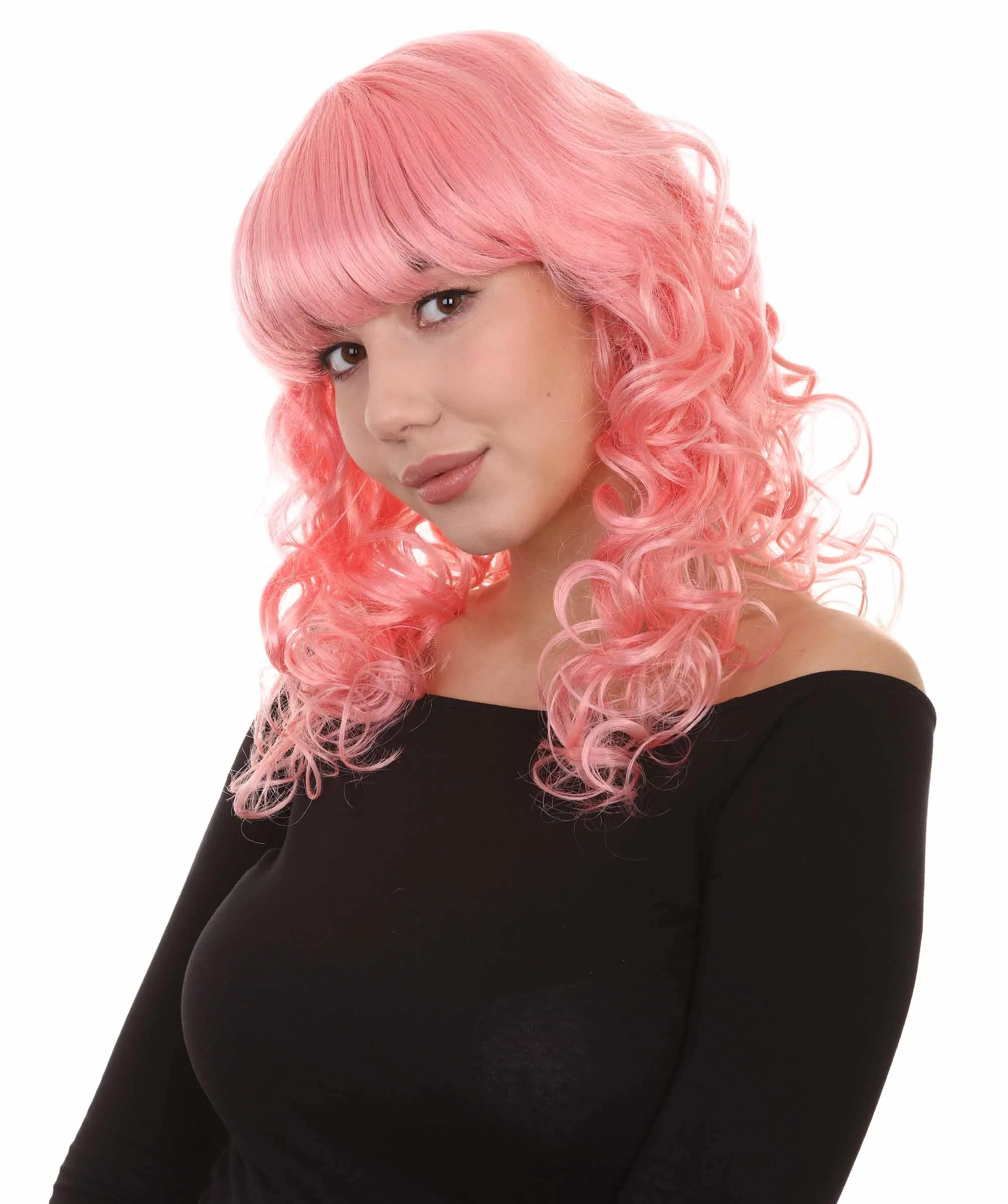 Women's Bella Wig Collections | Long Curly Glamour Party Event Cosplay Halloween Wig | Premium Breathable Capless Cap