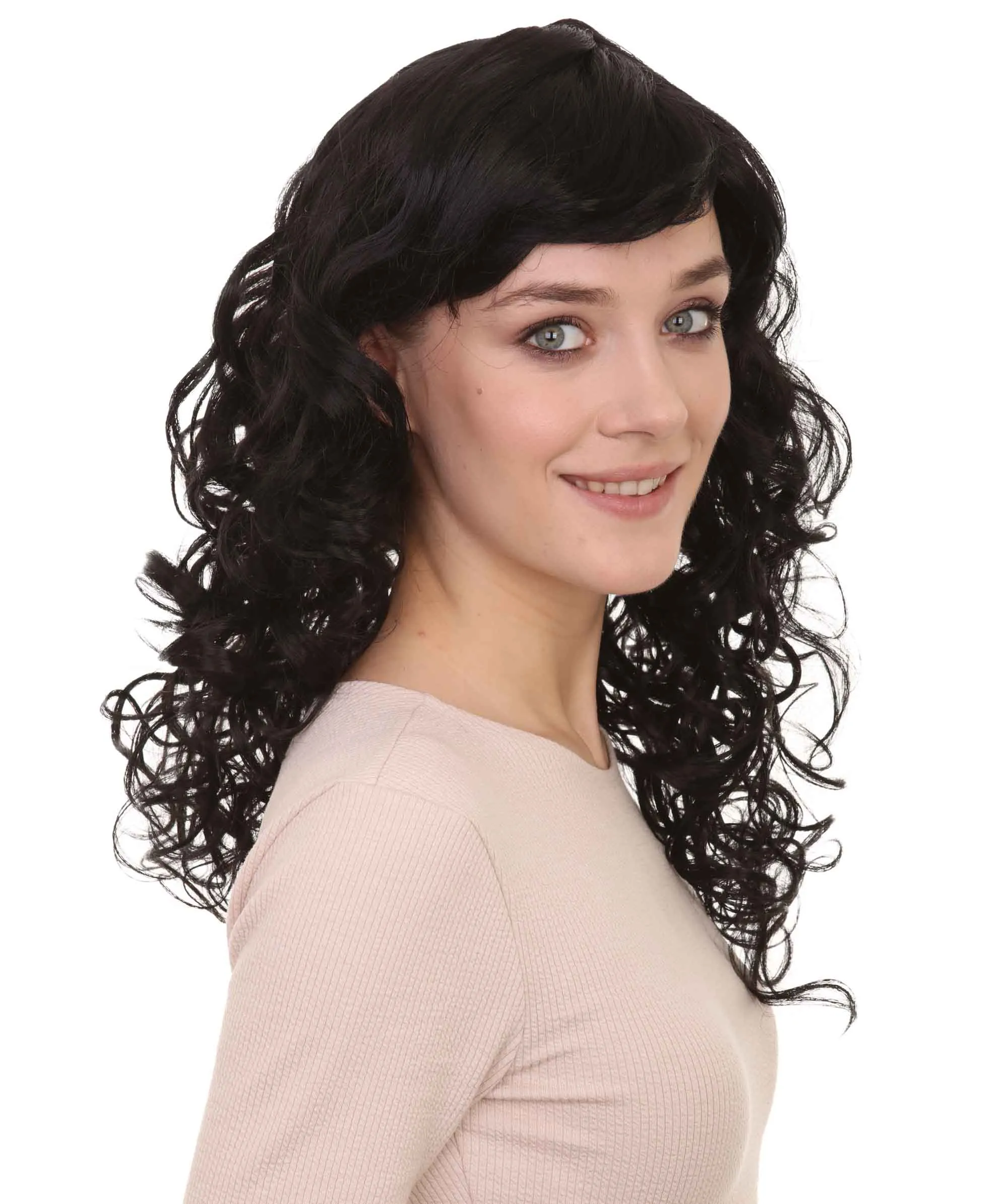 Women's Bella Wig Collections | Long Curly Glamour Party Event Cosplay Halloween Wig | Premium Breathable Capless Cap