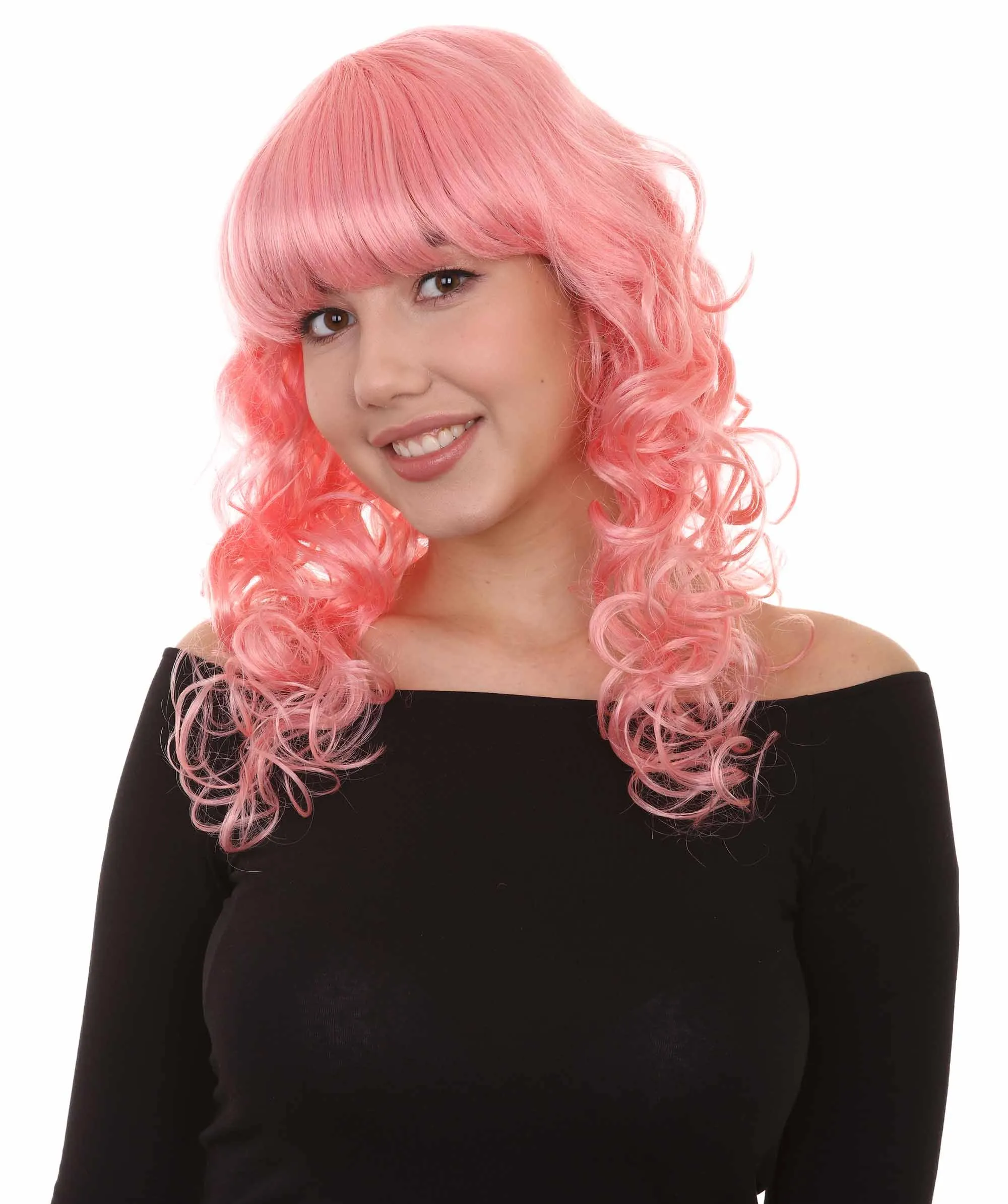 Women's Bella Wig Collections | Long Curly Glamour Party Event Cosplay Halloween Wig | Premium Breathable Capless Cap