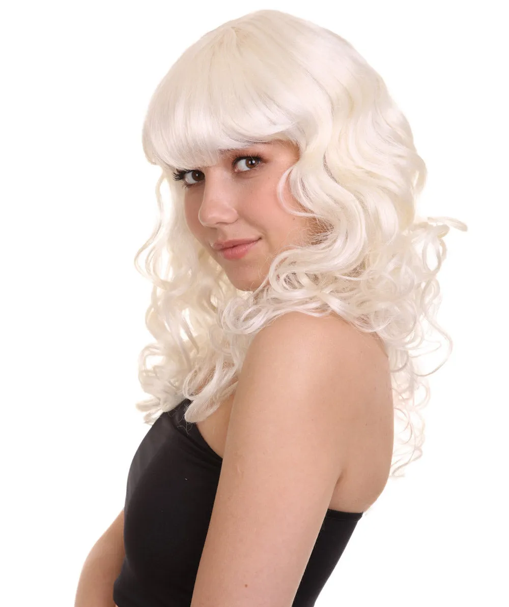 Women's Bella Wig Collections | Long Curly Glamour Party Event Cosplay Halloween Wig | Premium Breathable Capless Cap