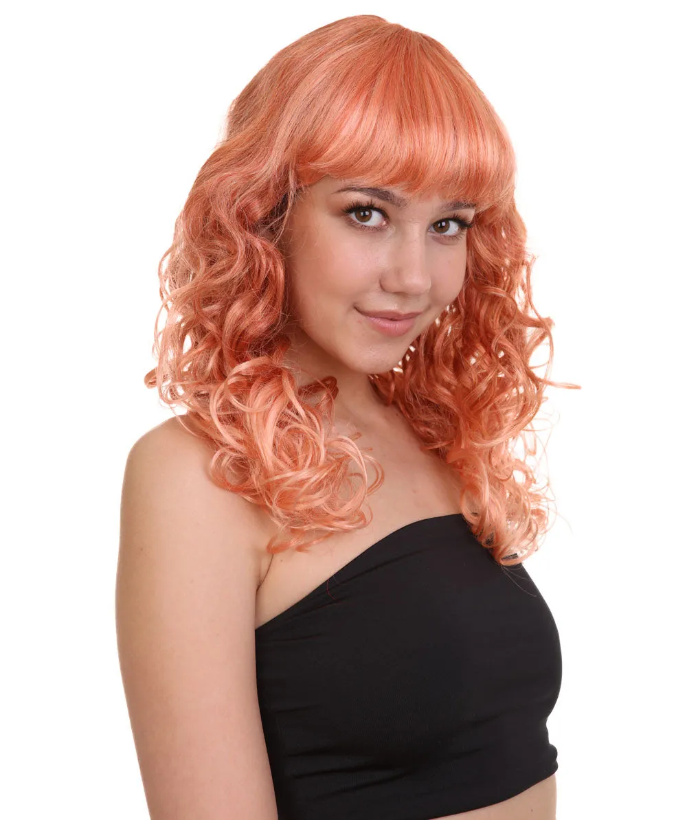 Women's Bella Wig Collections | Long Curly Glamour Party Event Cosplay Halloween Wig | Premium Breathable Capless Cap