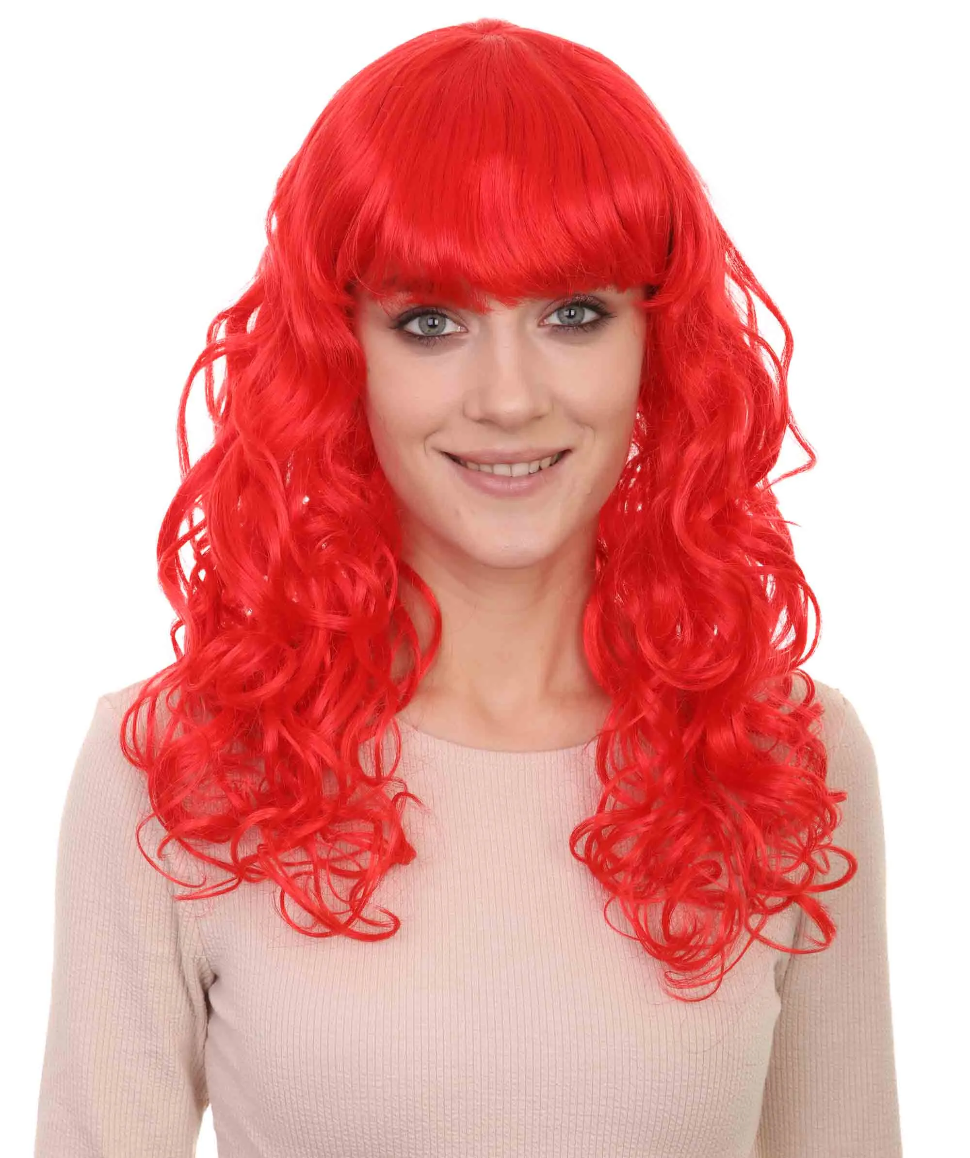 Women's Bella Wig Collections | Long Curly Glamour Party Event Cosplay Halloween Wig | Premium Breathable Capless Cap