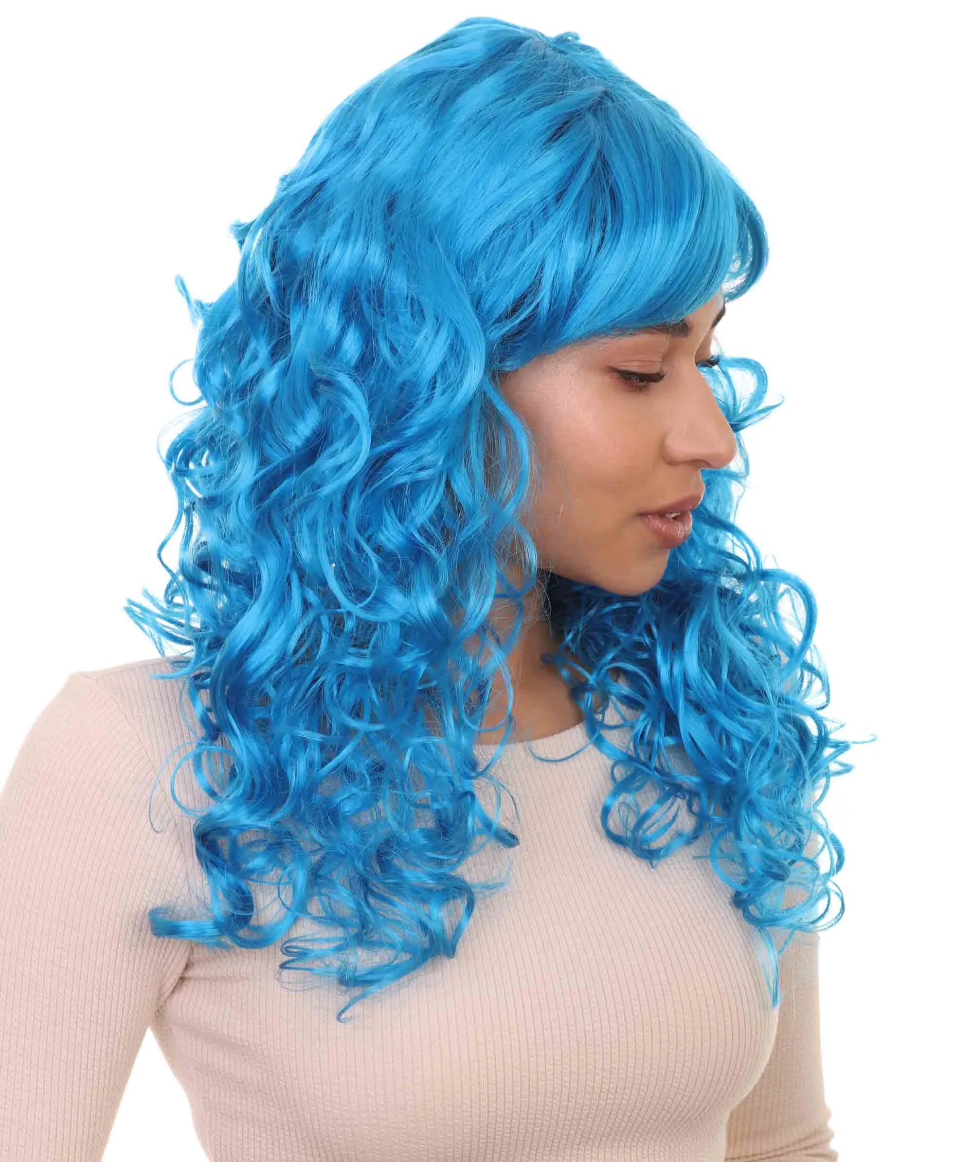 Women's Bella Wig Collections | Long Curly Glamour Party Event Cosplay Halloween Wig | Premium Breathable Capless Cap